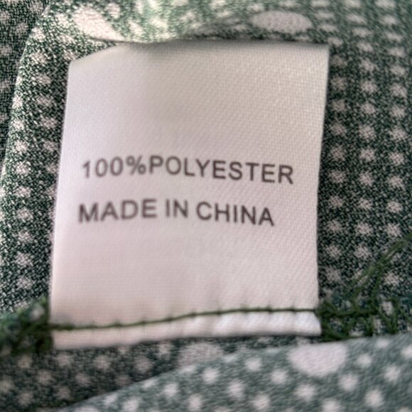 Sunny Girl Polka Dot Cap Sleeve Top in Green - Picture 7 of 7